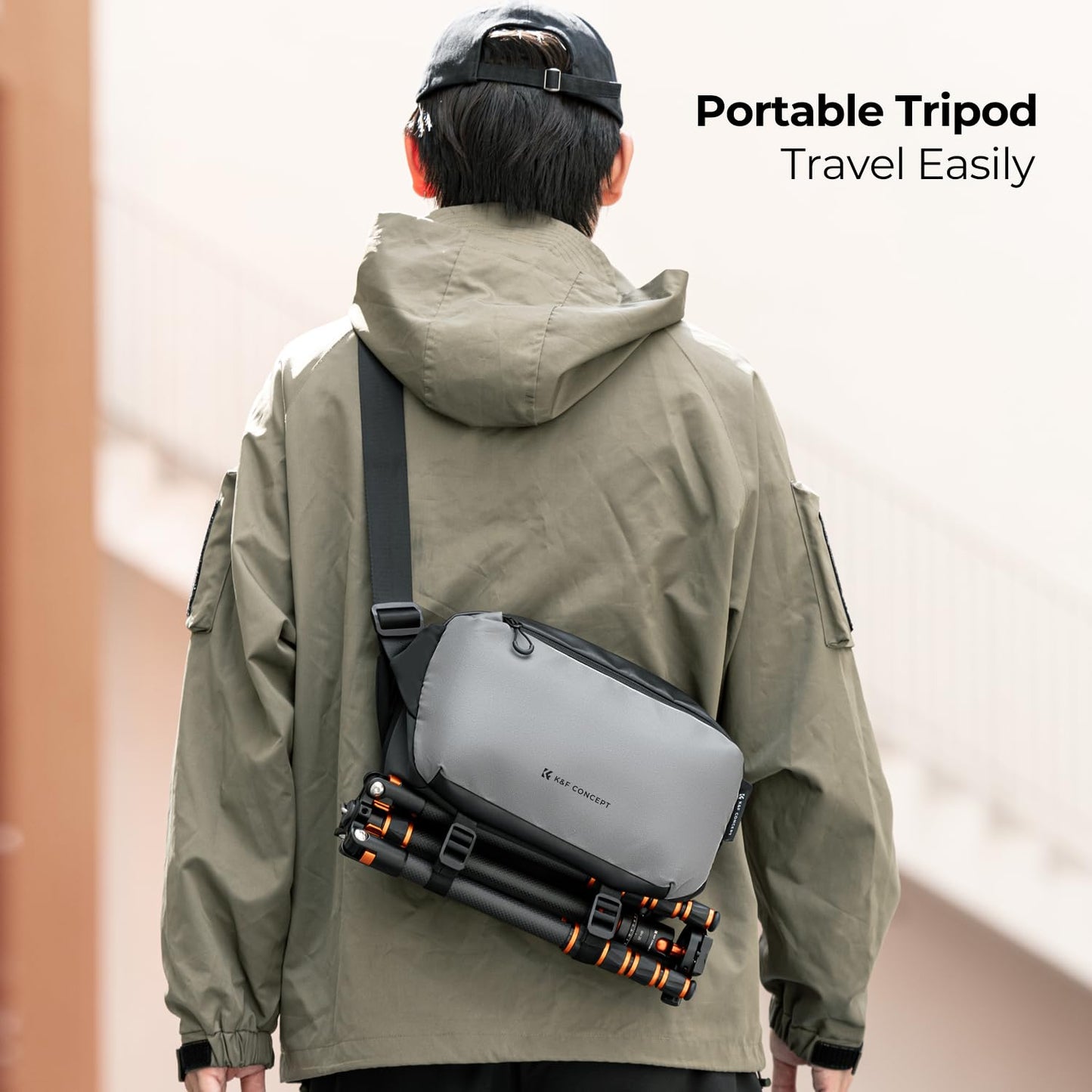 K&F Concept 2 in 1 Sling Bag & Multifunction Photography Crossbody Camera DSLR Backpack Portable Bag