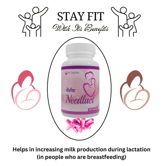 NEEDLACT Needlact Capsules increase breast milk Each 500 MG(30 Capsules)
