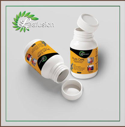 LEAFUSION Bawasir Nashak Ayurvedic Capsules | Piles Care for Men & Women | Herbal Supplement | 30 Capsules