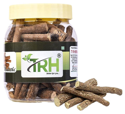 TRH Mulethi Root Stick for Eating - Licorice Root - Athimathuram - Jesthamadh for Health Care - 100gm