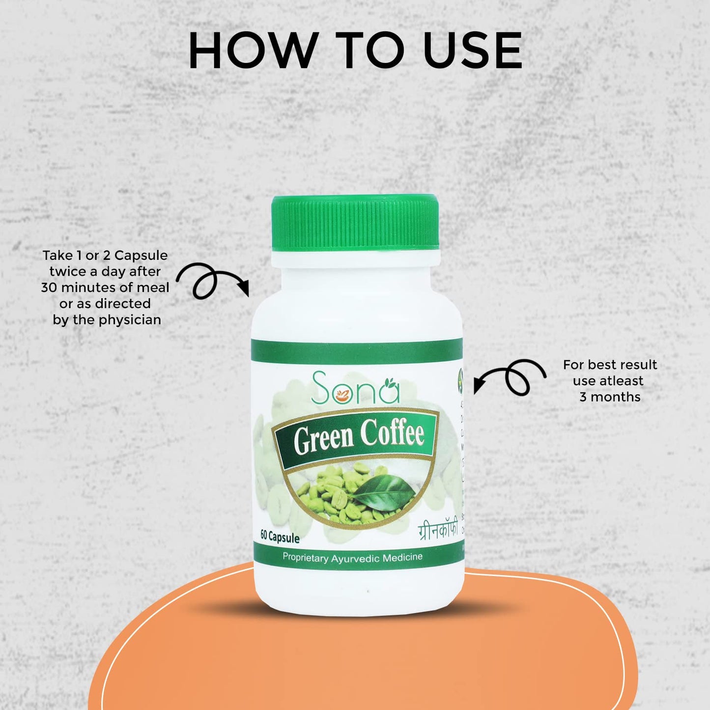 Sona Healthcare Ayurvedic Green coffee Capsule support weight loss(Pack of 1)(60 Cap)