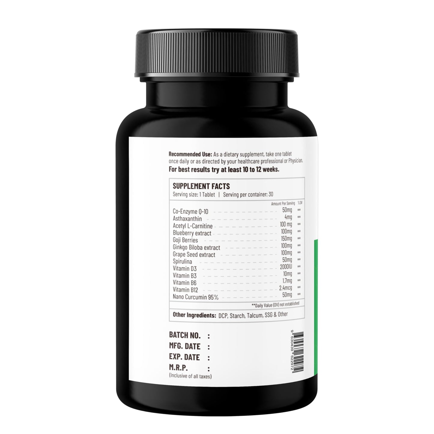 Onpharno Mitochondria Energy Support Supplement for Cellular Wellness & Daily Vitality | Advanced Energy Support Formula | Gluten Free Energy Booster | Supports Brain Function & Immunity - 30 tablets