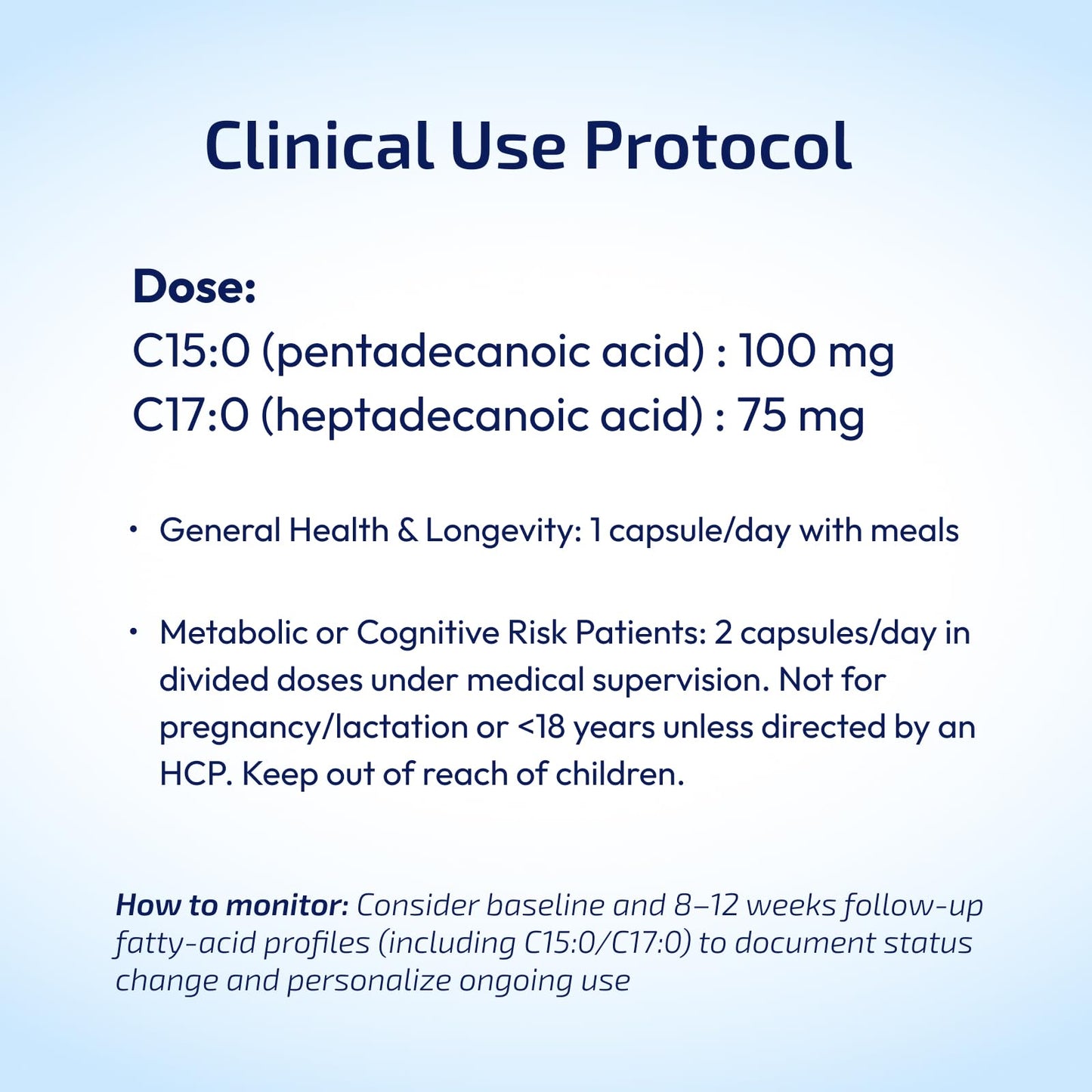 XLongevity C15:0 C17:0 Fatty Acid Supplement - 170 mg daily Pentadecanoic Acid and Heptadecanoic Acid Odd-Chain Essential, Good Fat, All Vegan, HPMC | Complements Omega-3 for Cellular Benefits, Mitochondrial Health