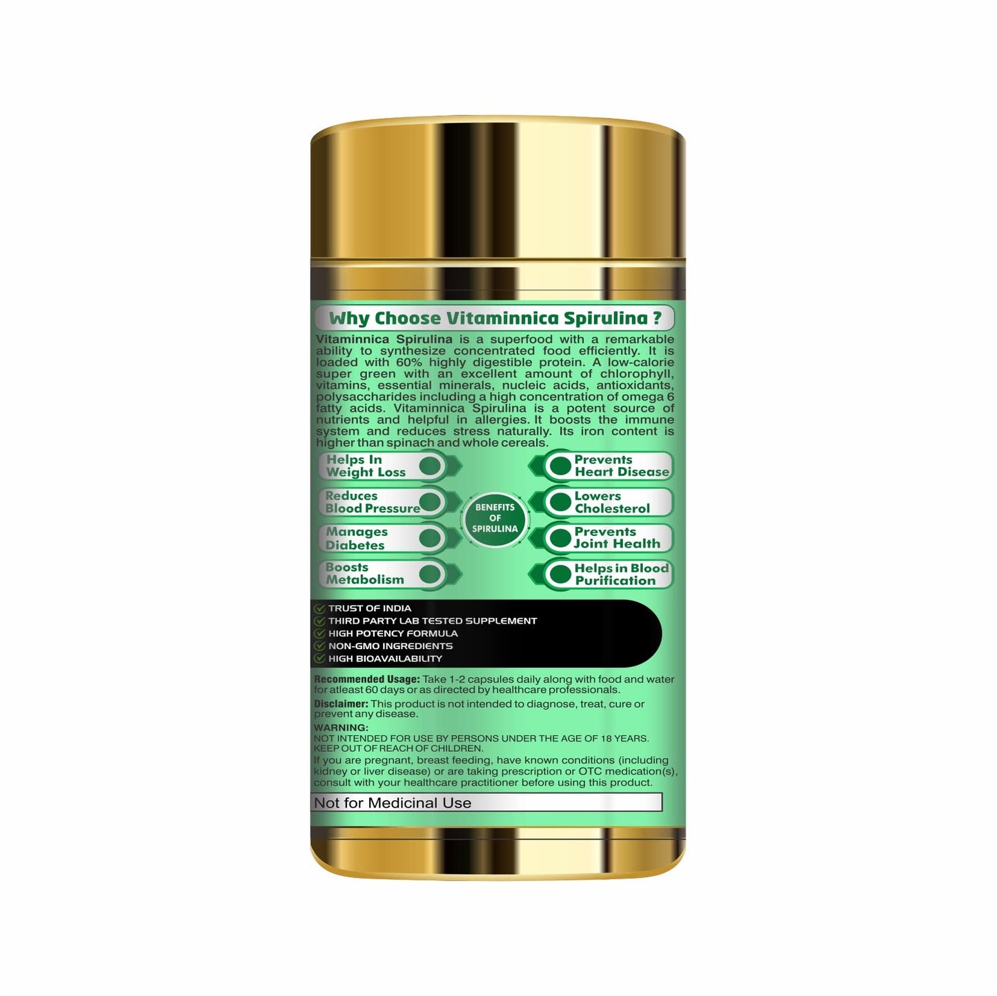 Vitaminnica Multi Vita Women + Spirulina Combo – 120 Capsules