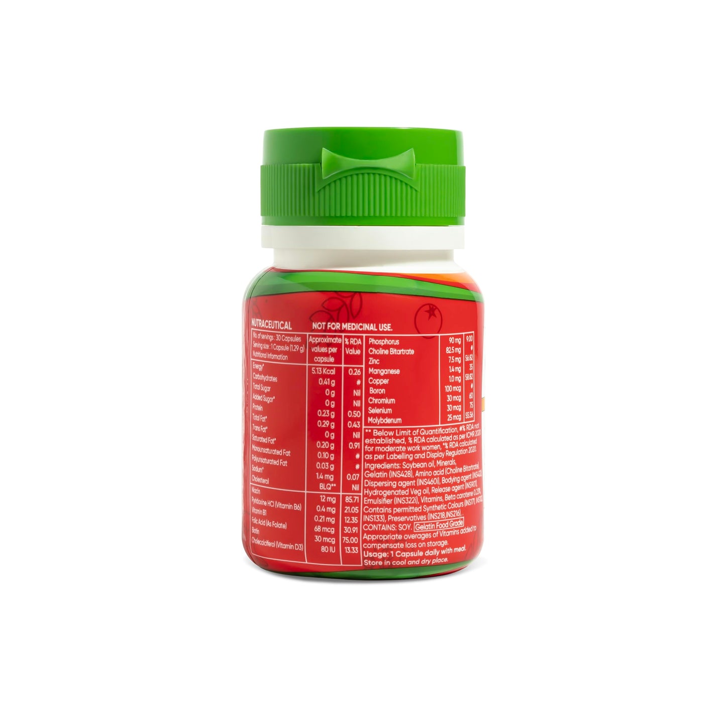 Diataal Nutripop Multivitamin I Biotin for Hair I Energy I Immunity I Supplement For Fitness & Wellness | 180 Capsules |Pack of 6 (30 cap each pack)