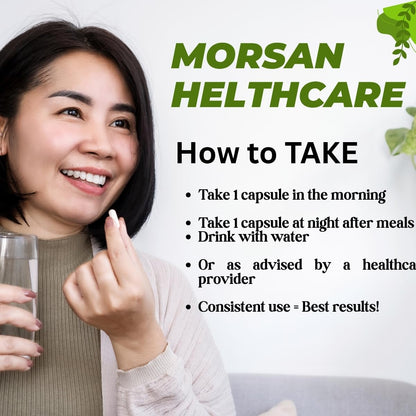 Morsan Healthcare Bala Capsules (Sida cordifolia) | 60 Veg. Capsules 500 Mg. | Made with Natural Ingredients (Pack of 1)