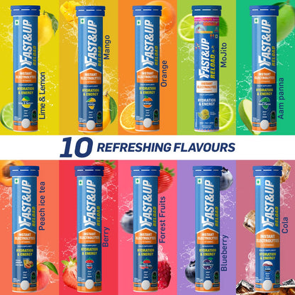 FAST&UP Reload Effervescent Hydration Tablets (Lime & Lemon)- image 2