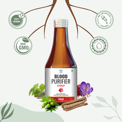 Varah Healthcare Blood Purifier Syrup 200ml | Herbal Ayurvedic Syrup with Natural Ingredients | Support Detox, Promotes Cleansing and Skin Purity | Traditional Herbal Tonic for Daily Wellness