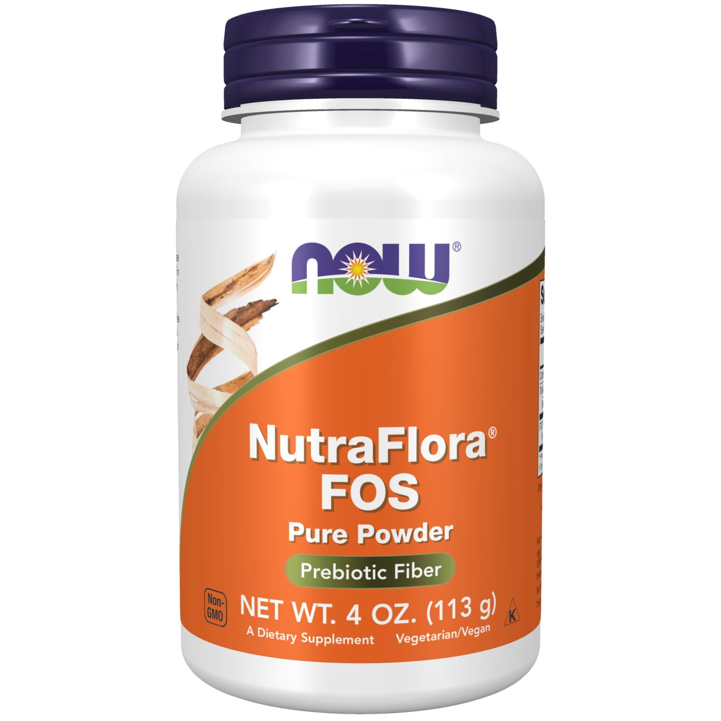 Now Foods, NutraFlora FOS, Pure Powder, 4 oz (113 g)