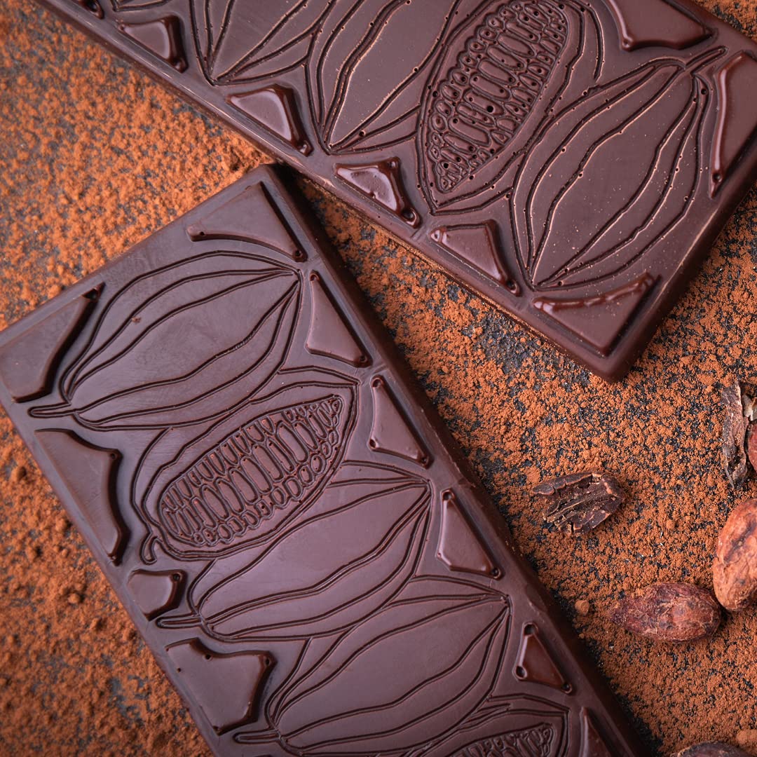 Ambriona 70% Dark Chocolate with Cranberries | Vegan & Gluten Free Dark Chocolate Bar | Sweetened with Coconut Sugar | Low GI | Added Fibre | Gut Friendly | 50 g