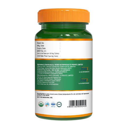 Pure Nutrition Organic Shatavari 120 Tablets | Ayurvedic Herbal Supplement for Women’s Hormone Balance & Wellness | Boosts Immunity, Supports Digestion & Overall Vitality