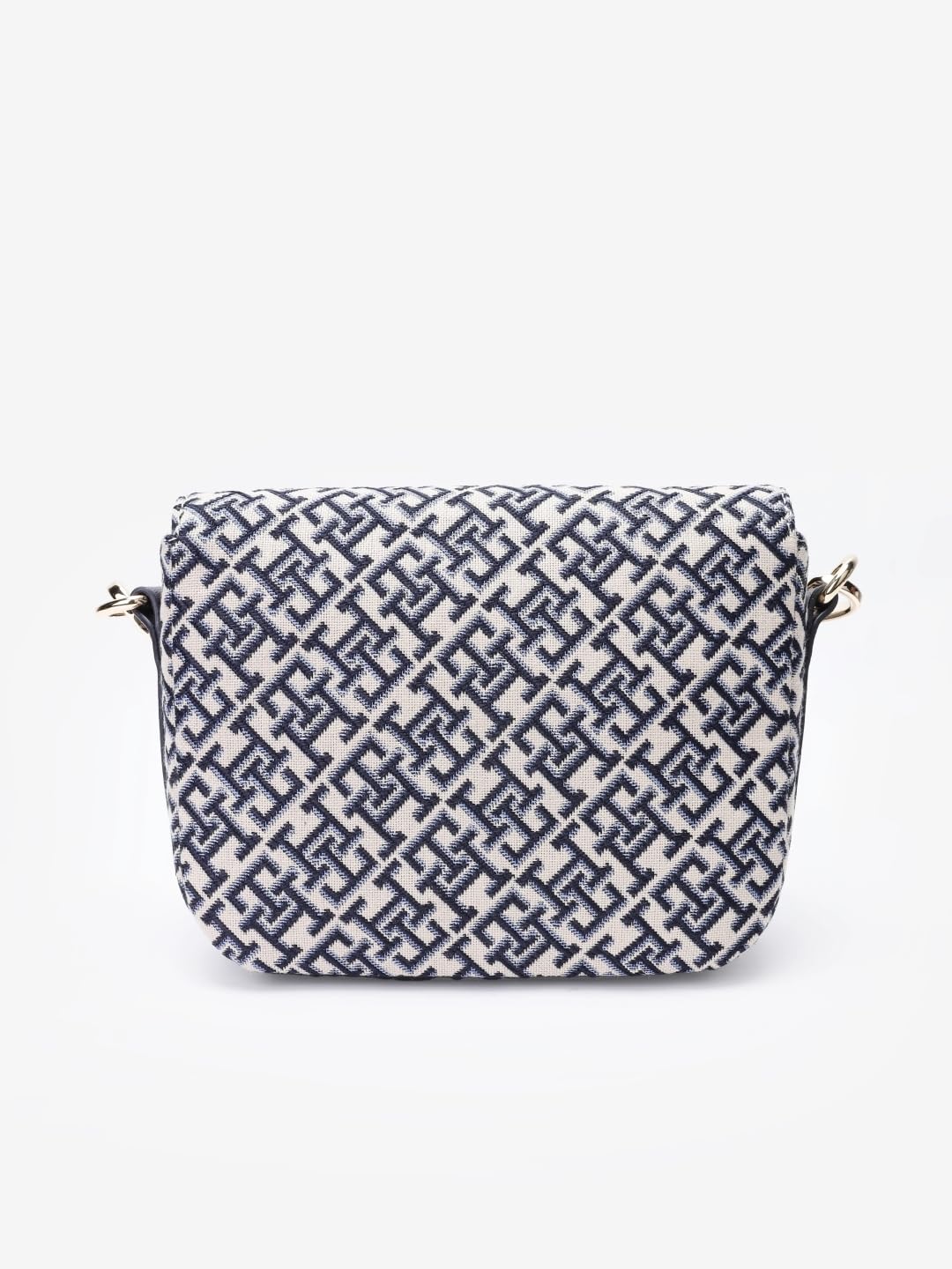 Tommy Hilfiger Logo Blue Polyester Sling Bag