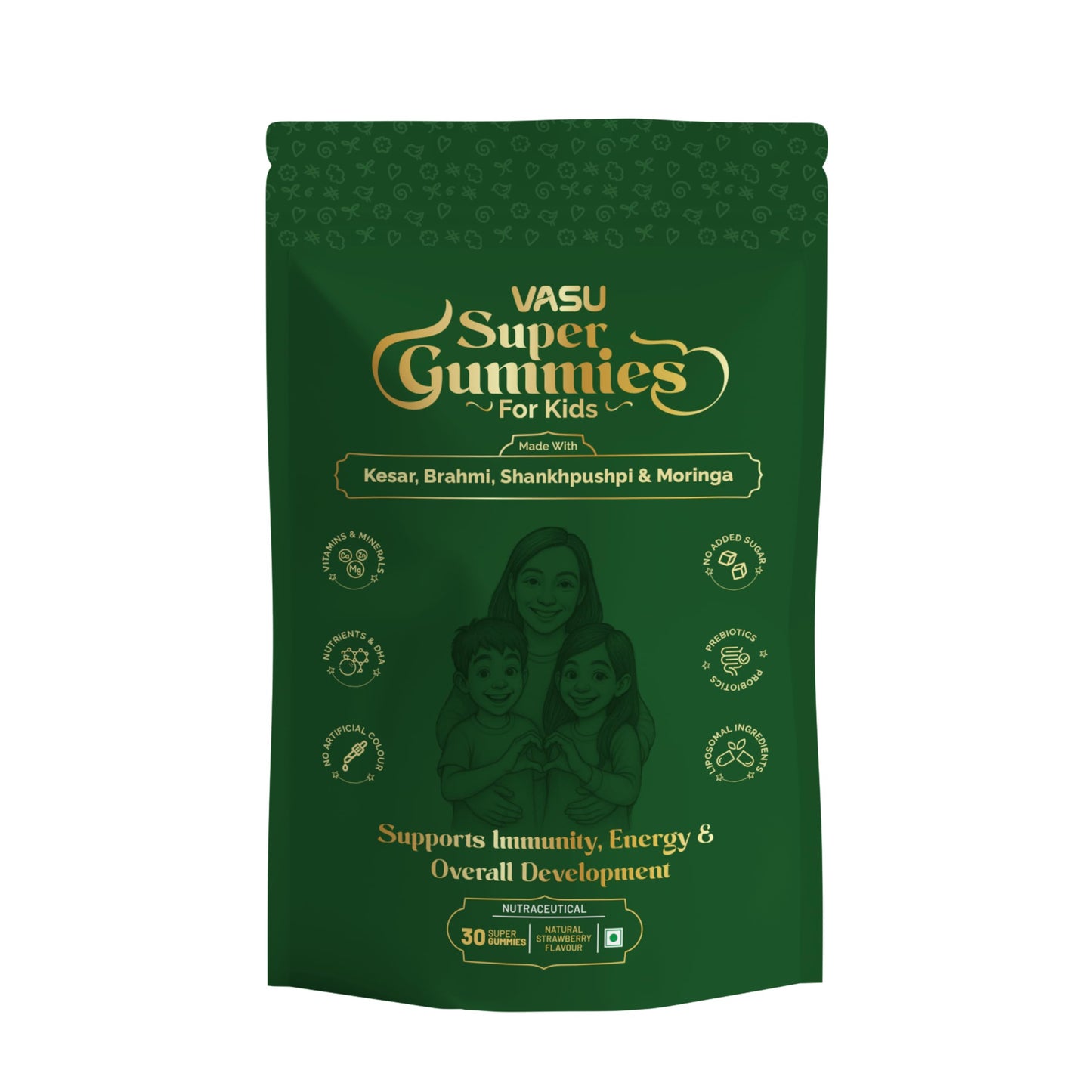 Vasu Swarna Naari Drops for Women 50ml + Vasu Super Gummies for Kids 30 Gummies | Family Wellness Combo | Daily Nutrition & Wellness Support