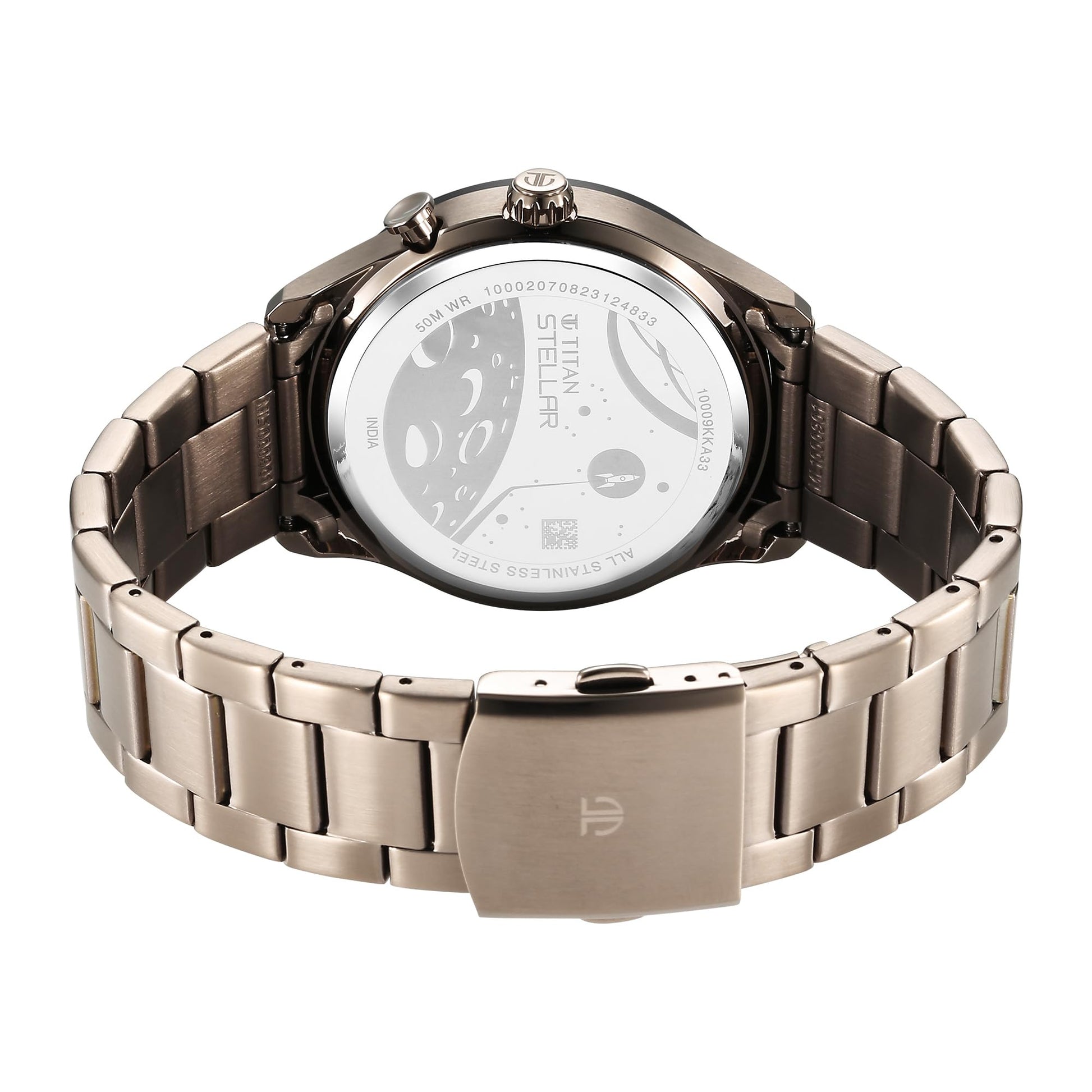 Titan Regalia Stellar Quartz Multifunction Brown Dial Stainless Steel S- image 6