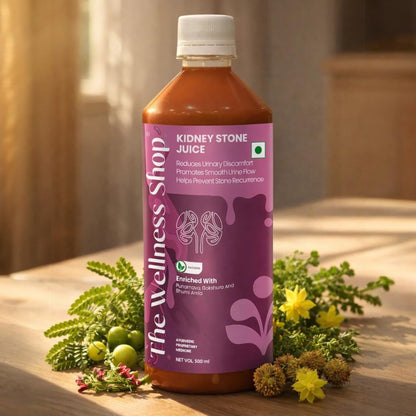 The Wellness Shop Kidney Stone Care Juice 500ml | Punarnava & Bhumi Amla Ayurvedic Drink for Kidney Detox Supports & Helps Reduce Stone Risk | Urinary Health Care Supplement