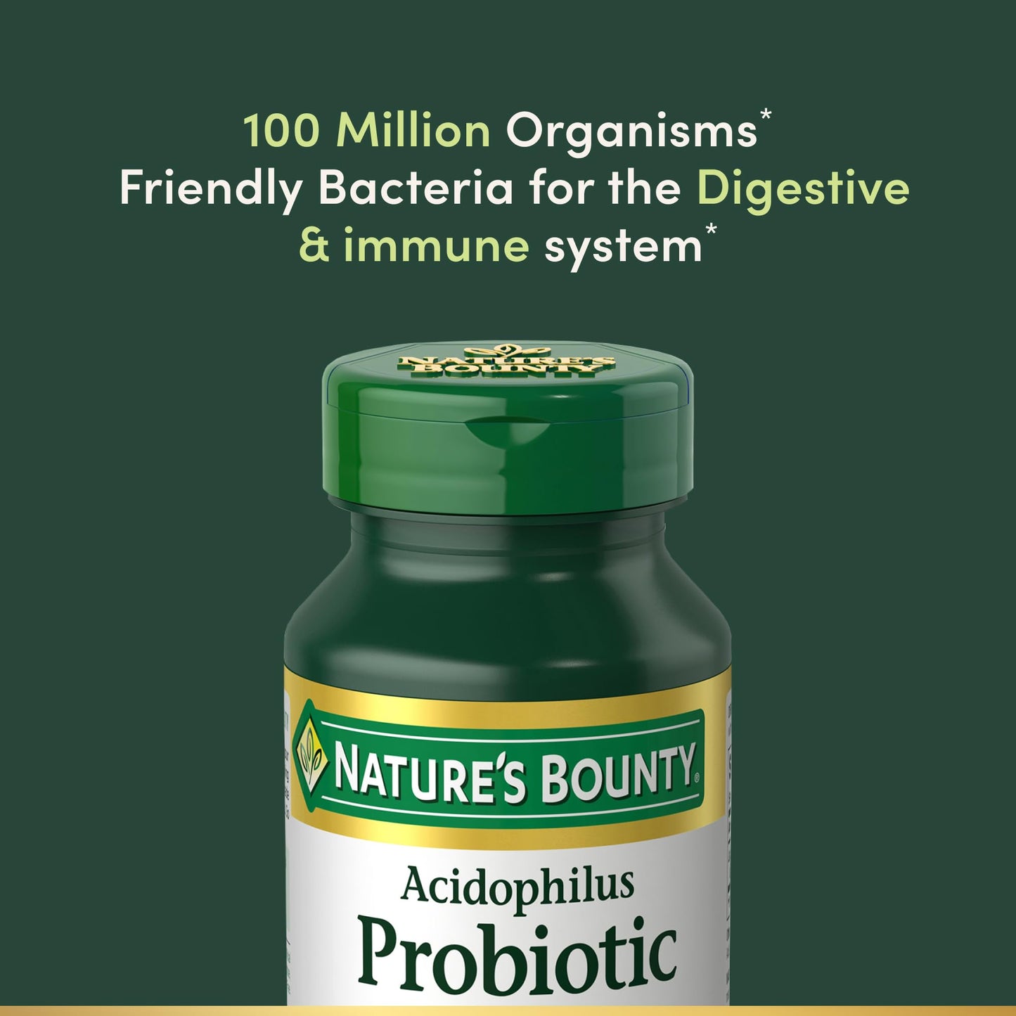 Nature's Bounty Acidophilus Probiotic, Pack of 120 Tablets