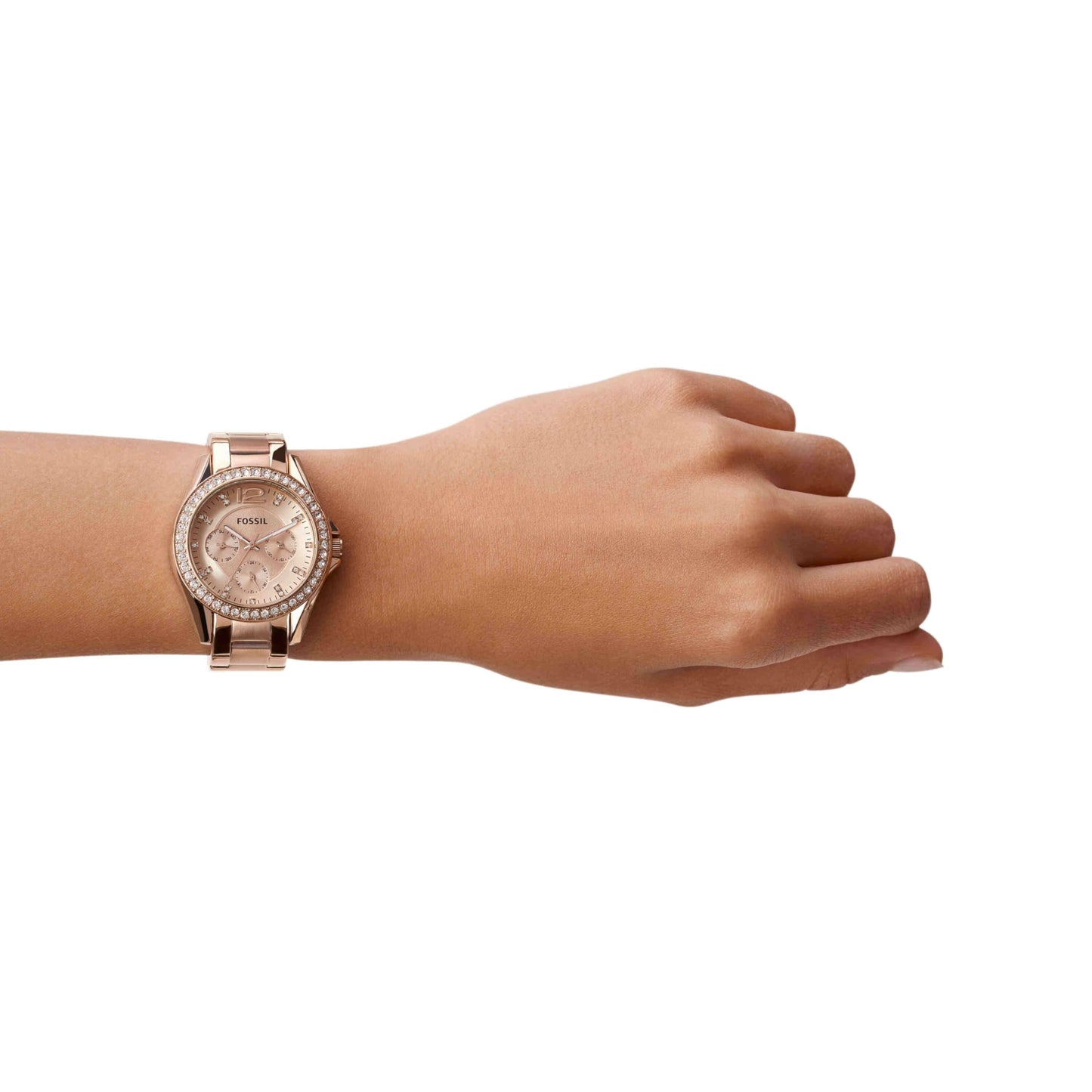 Fossil Analog Gold Dial Women's Watch - ES2811