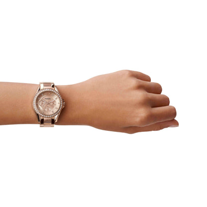 Fossil Analog Gold Dial Women's Watch - ES2811