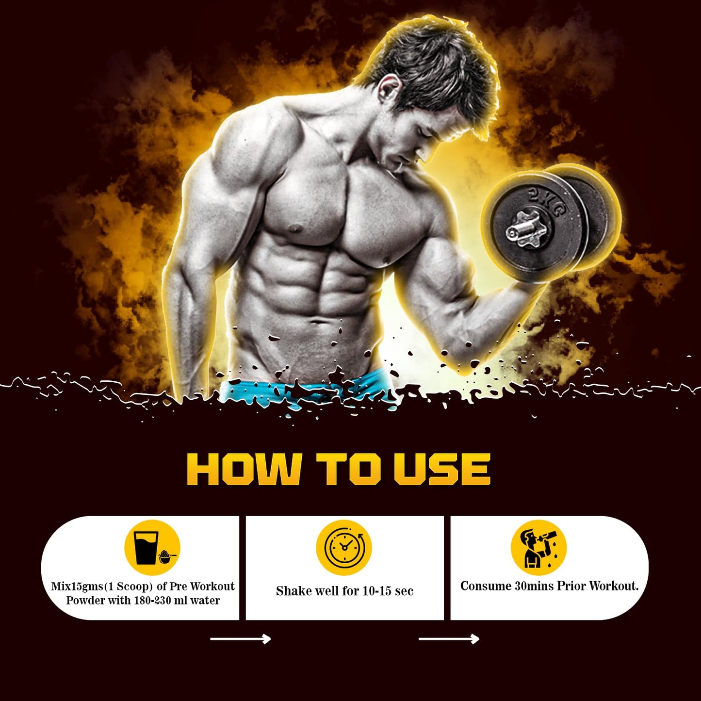 Fitness Freak Nutrition Pre-Workout (30 Servings) Premium Supplement for Enhanced Focus, Strength, Energy, and Pump 100% Dope-Free, Banned Substance Tested, 400g - Watermelon