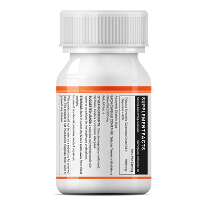 INLIFE Tribulus Terrestris Gokshura 1000mg, Men Stamina, 60 Veg Capsules (Pack of 1, 60)