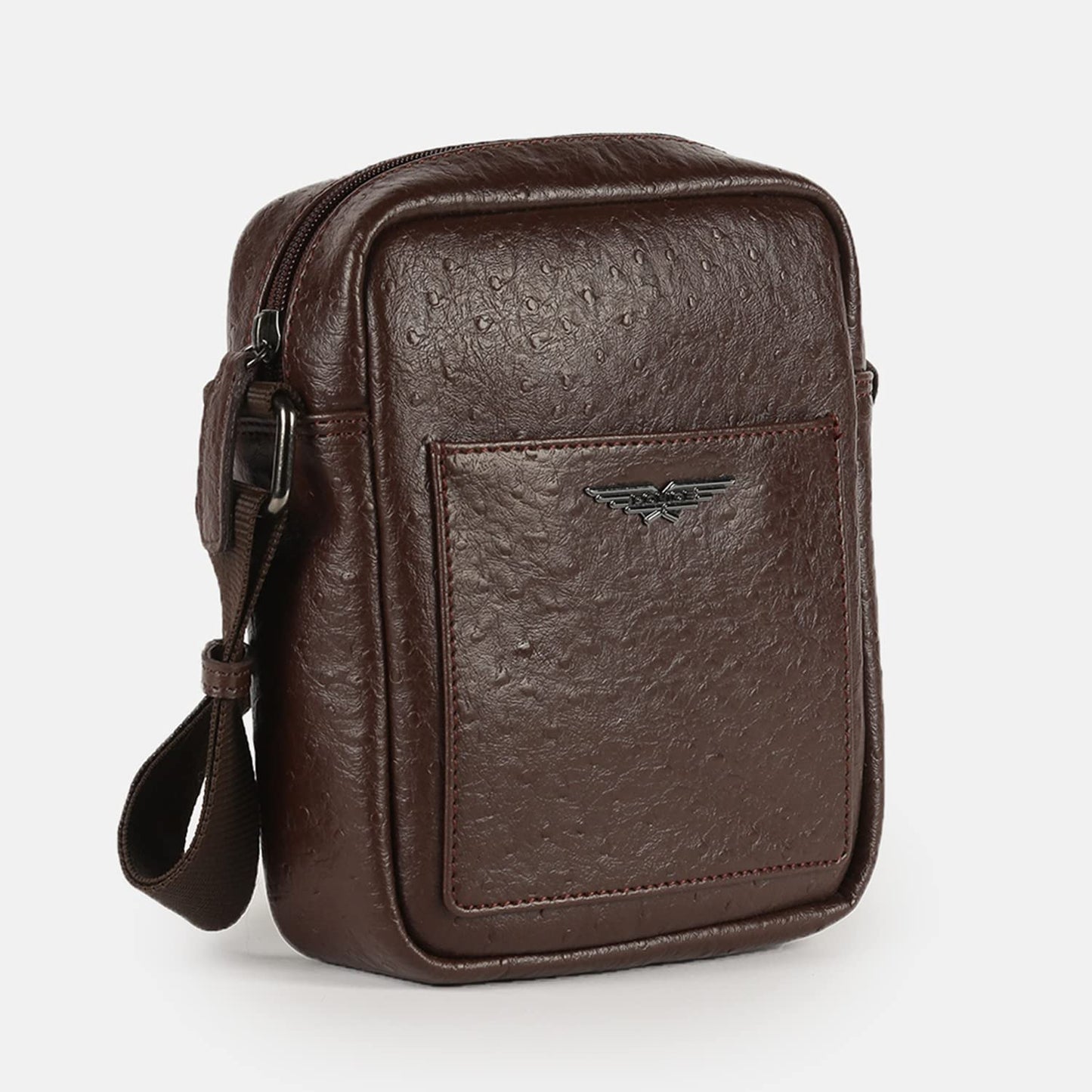 Police Men's Brown Color Cross Body Bag Made in PU