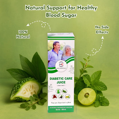 IHC Diabetic Care Juice | Sugar Control Juice | Blend of7 Herbs Jamun, Neem, Karela, Giloy, Haldi, Triphala, Arjun | Helps Control Blood Sugar Level & Reduces Bad Cholesterol | Good for Metabolic & Digestive Health | Health Juice For Diabetic Care (500ml)