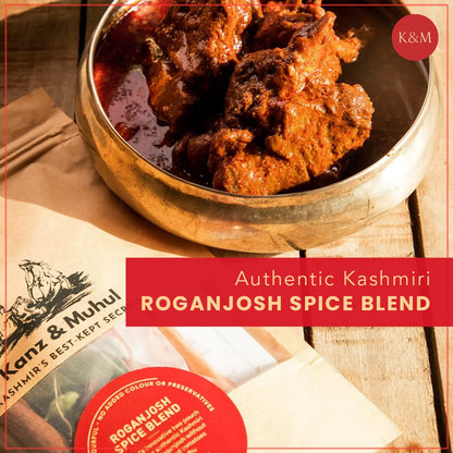 KANZ & MUHUL Ready To Use & Easy To Cook Instant Kashmiri Roganjosh Spice Mix, 80gms, 1 Pack
