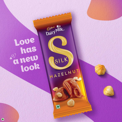 Cadbury Dairy Milk Silk Hazelnut Chocolate Bars, 134 g