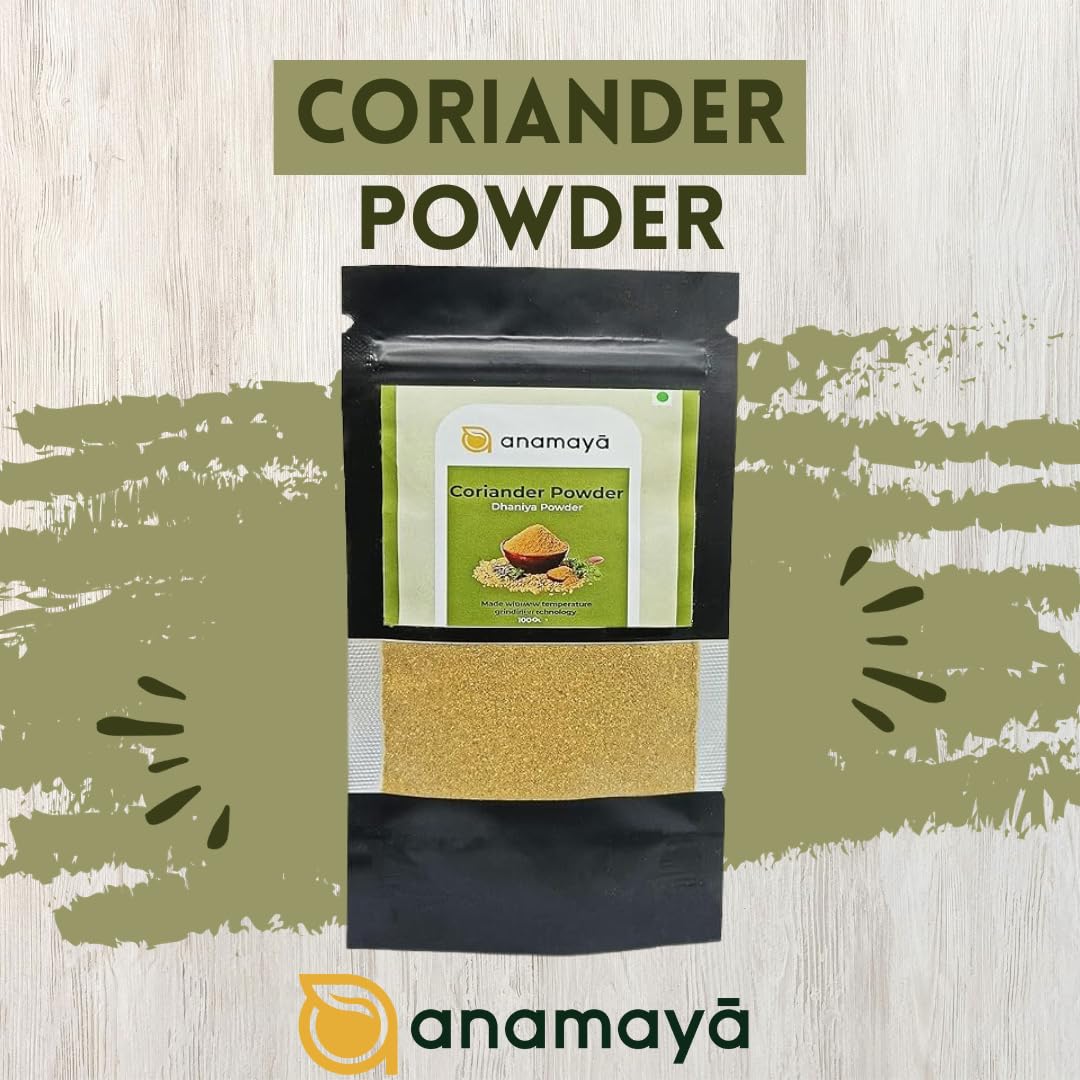 Dhania Powder | Dhaniya Powder 100gm | Coriander Powder 100gm | Pre- Roasted Coriander Powder | Home Grounded | Packed in an aesthetic stand up resealable pouch