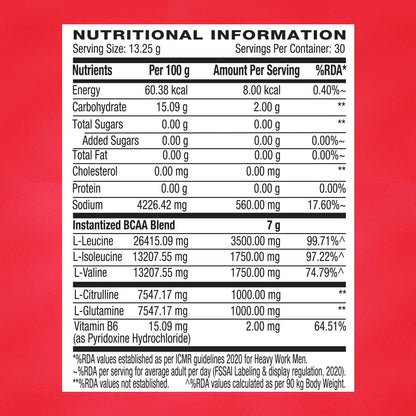 GNC AMP Gold Series BCAA Advanced | 400 gm | 30 Servings | Fastest Musc- image 7