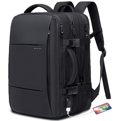 35-45L Carry On Backpack Weekender Travel Backpacks 17.3 inch Laptop Back Pack Business Expandable Bag for Men and Women, Black-45l, 45l, Backpack