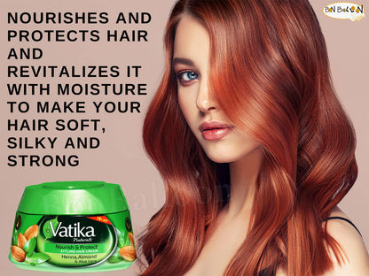 Dabur Vatika 140ml Nourish & Protect Styling Hair Cream Henna Almond Aloe Vera 132