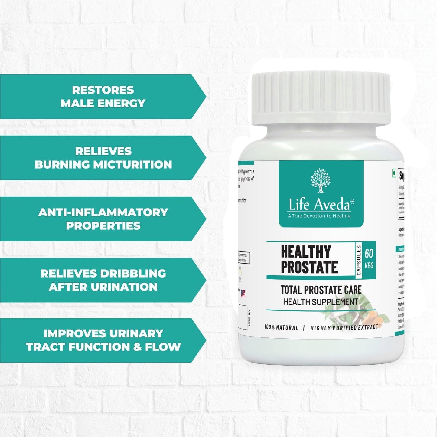 Life Aveda Ayurvedic Prostate care capsules | Helps in Prostate Enlarge- image 8