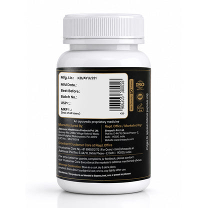 Sheopals Prostguardd Support Tablets for Men | Ayurvedic Urinary Wellness Supplement with Shilajit, Punarnava, Gokshura & Varuna | Men’s Health Support | 60 Tabs