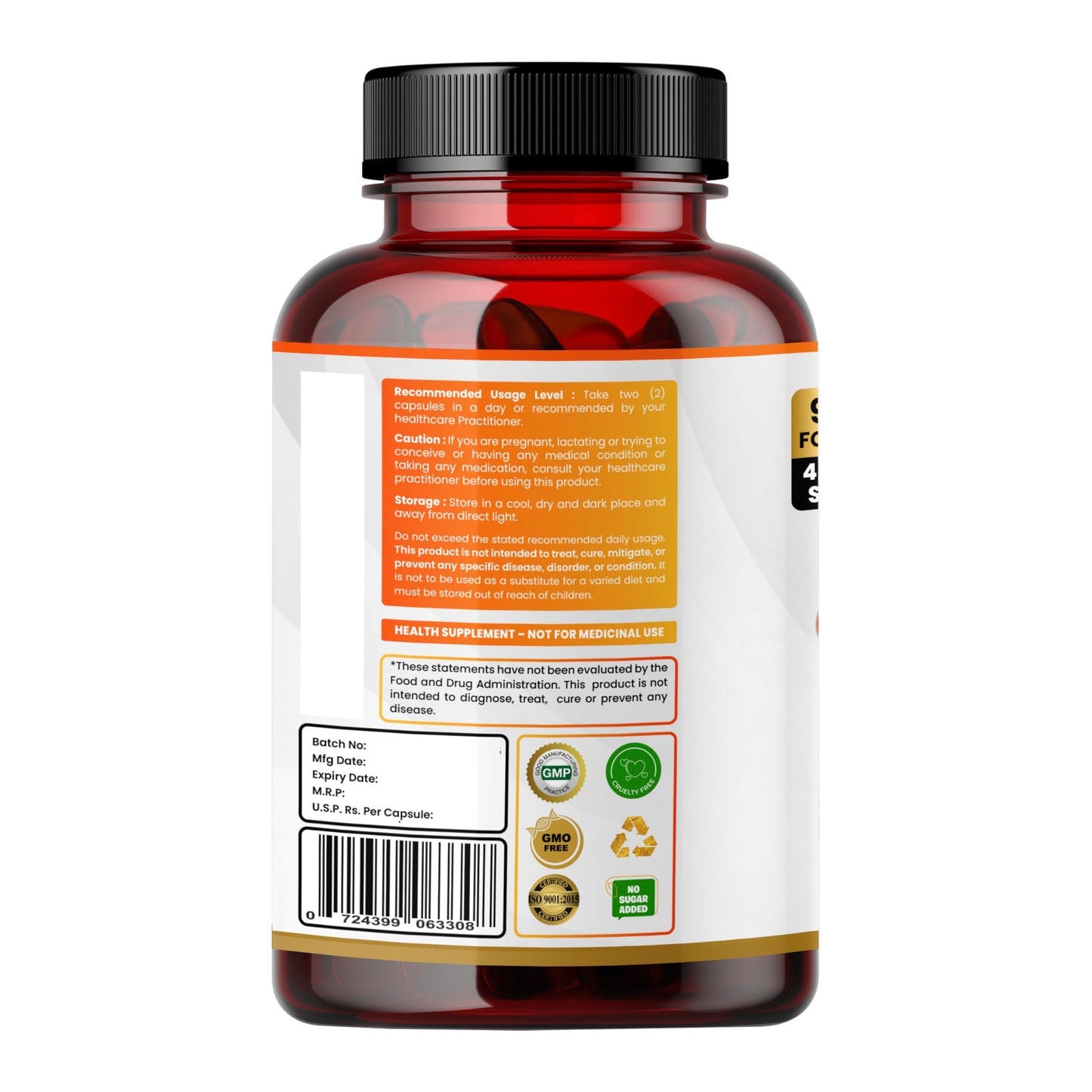 Humming Herbs Curcumin 905mg with Resveratrol, Quercetin, Vitamin D3, Zinc, Alpha Lipoic Acid & Piperine | 9-in-1 Herbal & Nutrient Blend | 90 Veg Capsules | 45 Days Supply