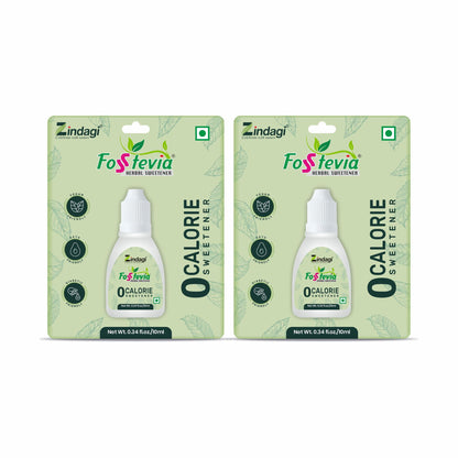 Zindagi Stevia Drops | Natural Sugar Free & Zero Calorie Sweetener | Keto & Vegan Friendly Sugar | 20ml