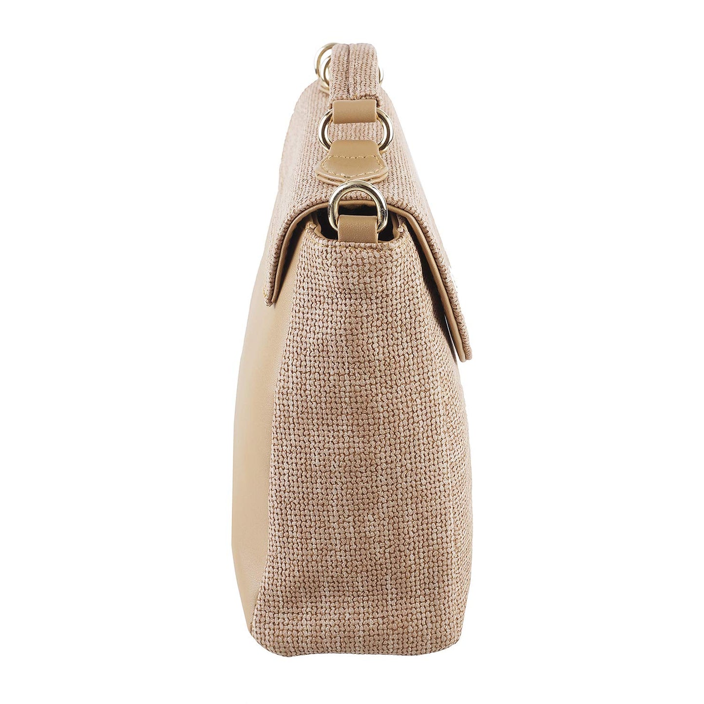 Metro Womens Synthetic Beige Flap Over Sling (One Size)