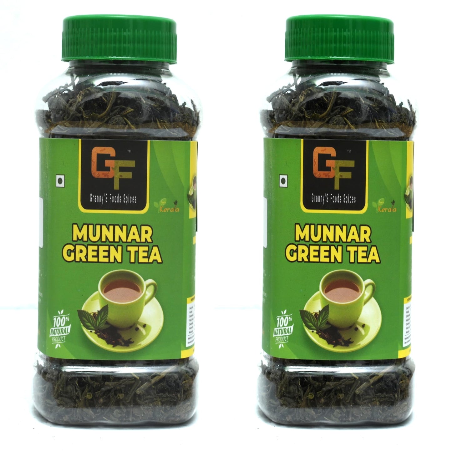 Granny'S Foods Munnar Green Tea - 200g | Rich in Antioxidants for Weight Management & Detox | Fresh & Refreshing Healthy Brew