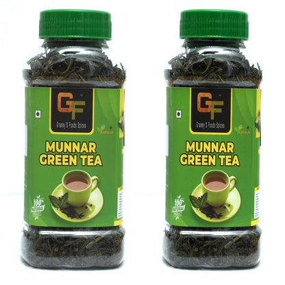 Granny'S Foods Munnar Green Tea - 200g | Rich in Antioxidants for Weight Management & Detox | Fresh & Refreshing Healthy Brew