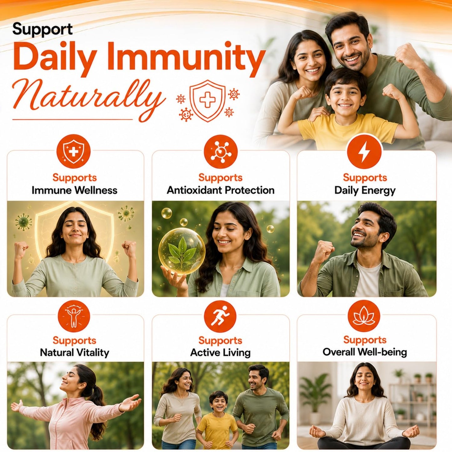 Immuno Plus Immunity Booster Vegan Capsules (60) | Ayurvedic Supplement for Strong Immunity, Energy & Daily Wellness