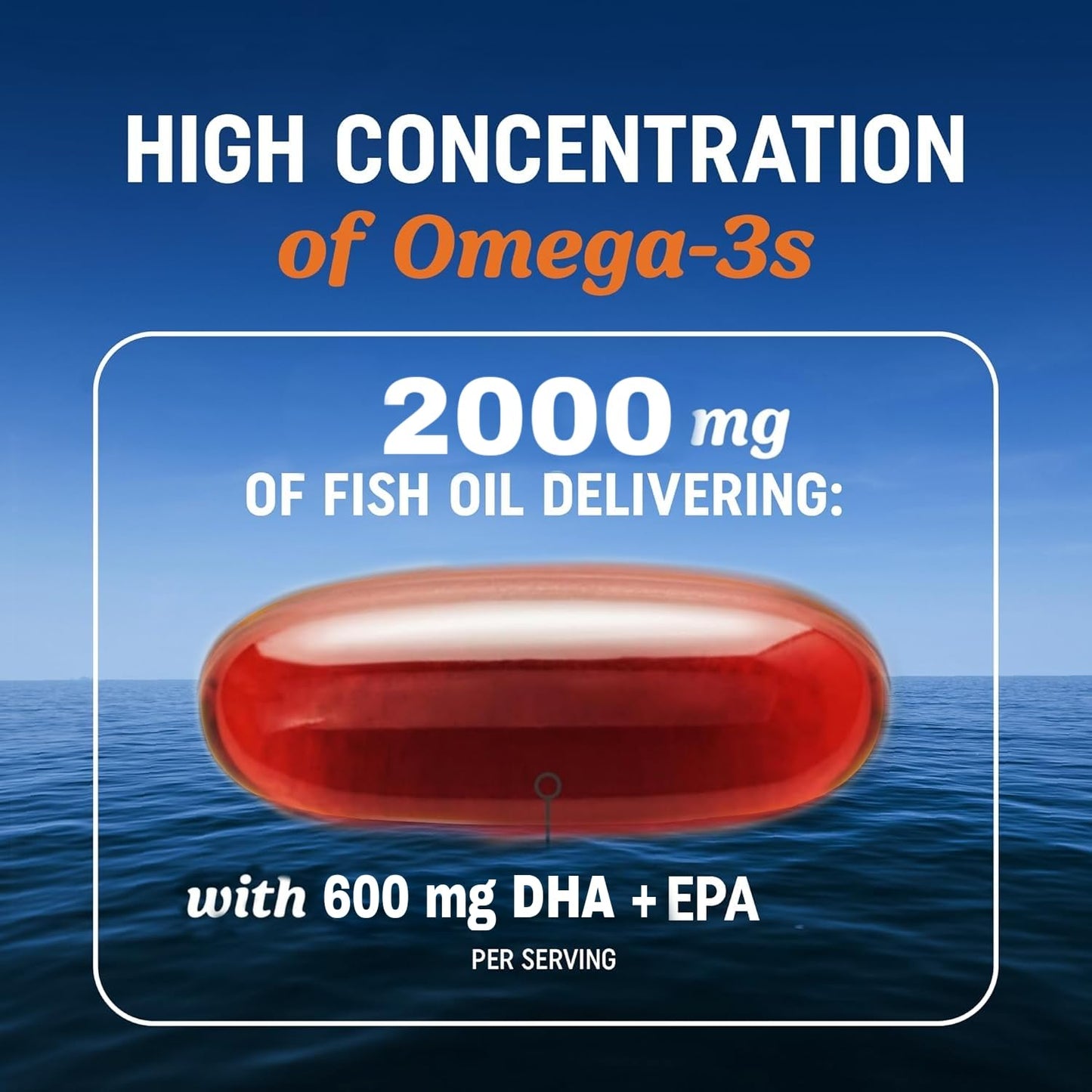 AyuGlow Omega 3 Fish Oil 2000mg | 3X Triple Strength Softgels with EPA & DHA + Astaxanthin & Vitamin D3 | Heart, Brain, Eye & Joint Health | Burpless | 60 Softgel