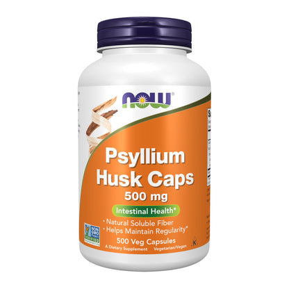 Now Psyllium Husk 500mg 500cap