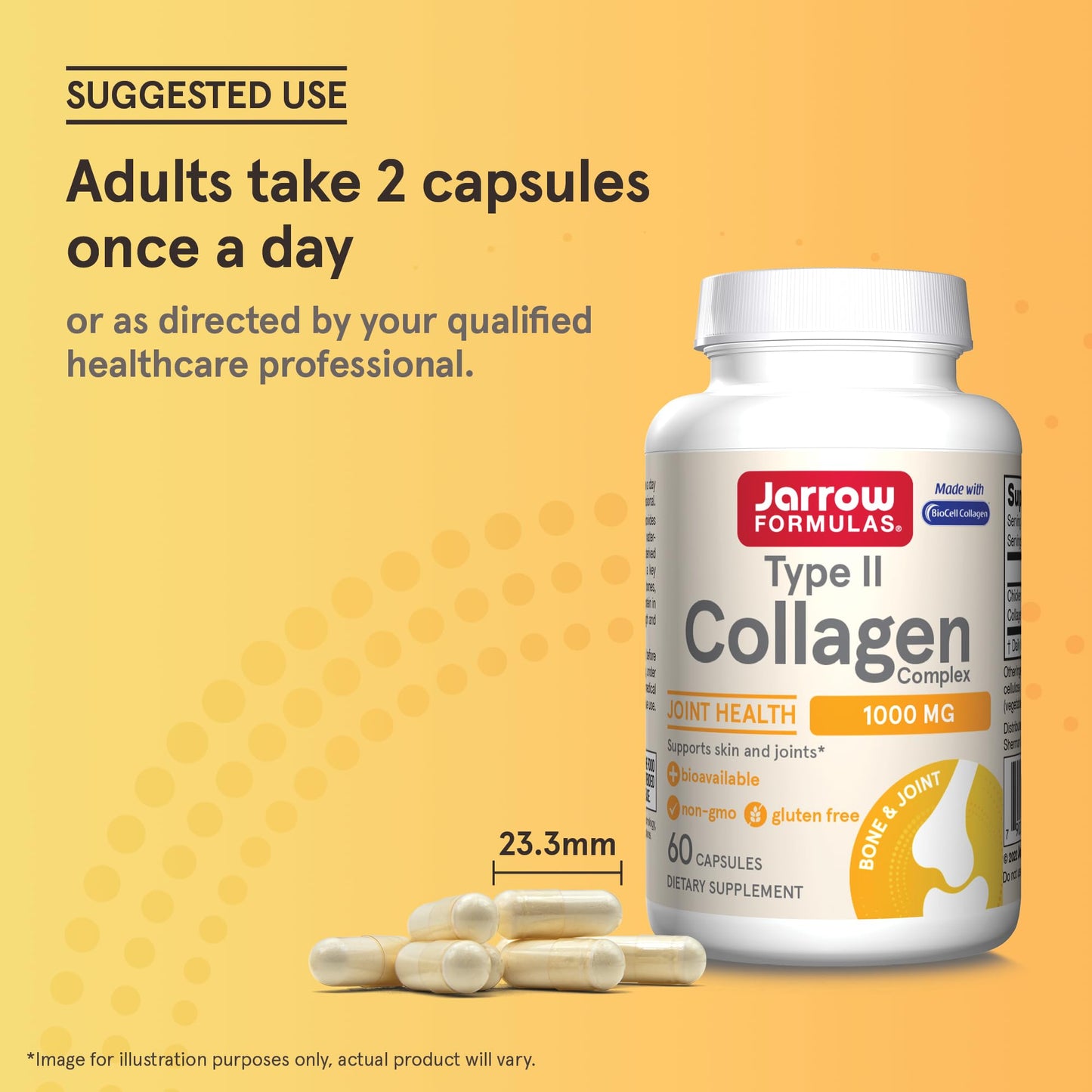 Jarrow Formulas Type 2 Collagen Complex 500Mg - 60 Capsules- image 5