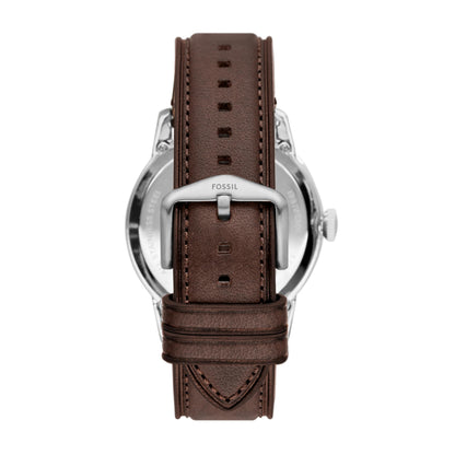 Fossil Men Leather Townsman Analog Black Dial Watch -Me3061, Band Color-Brown