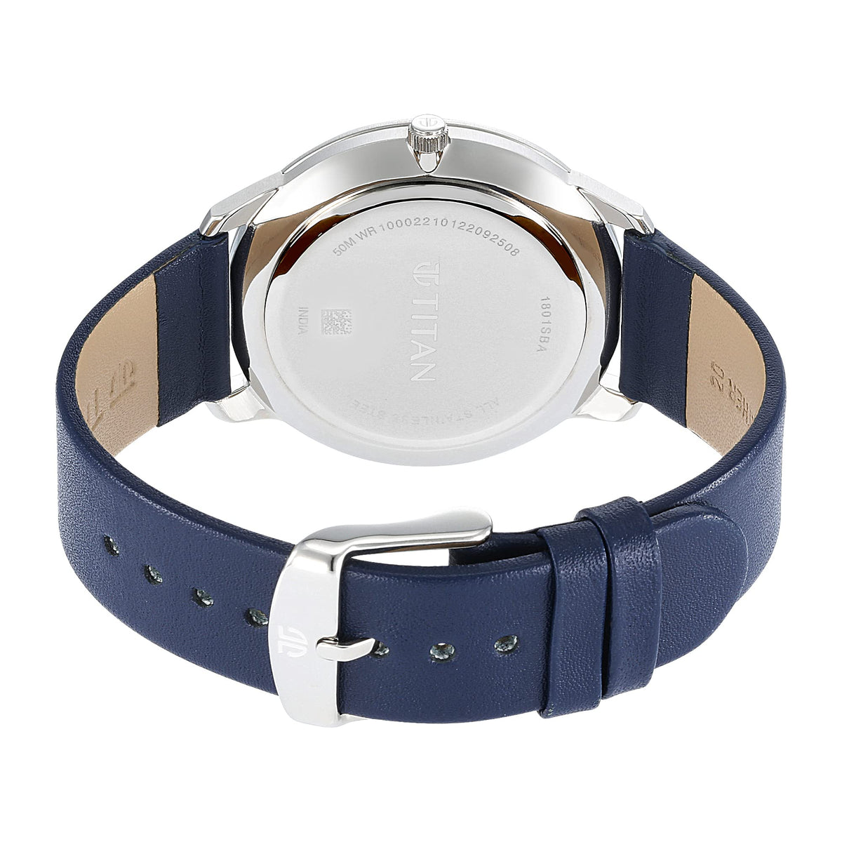 Titan Analog White Dial Men's Watch-NR1801SL02