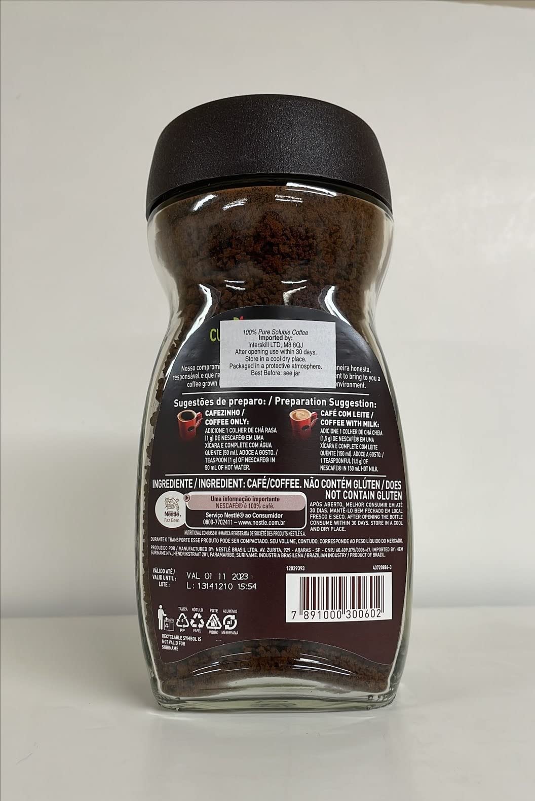 Nescafé Original Extra Forte Ground Coffee Bottle, 230 g