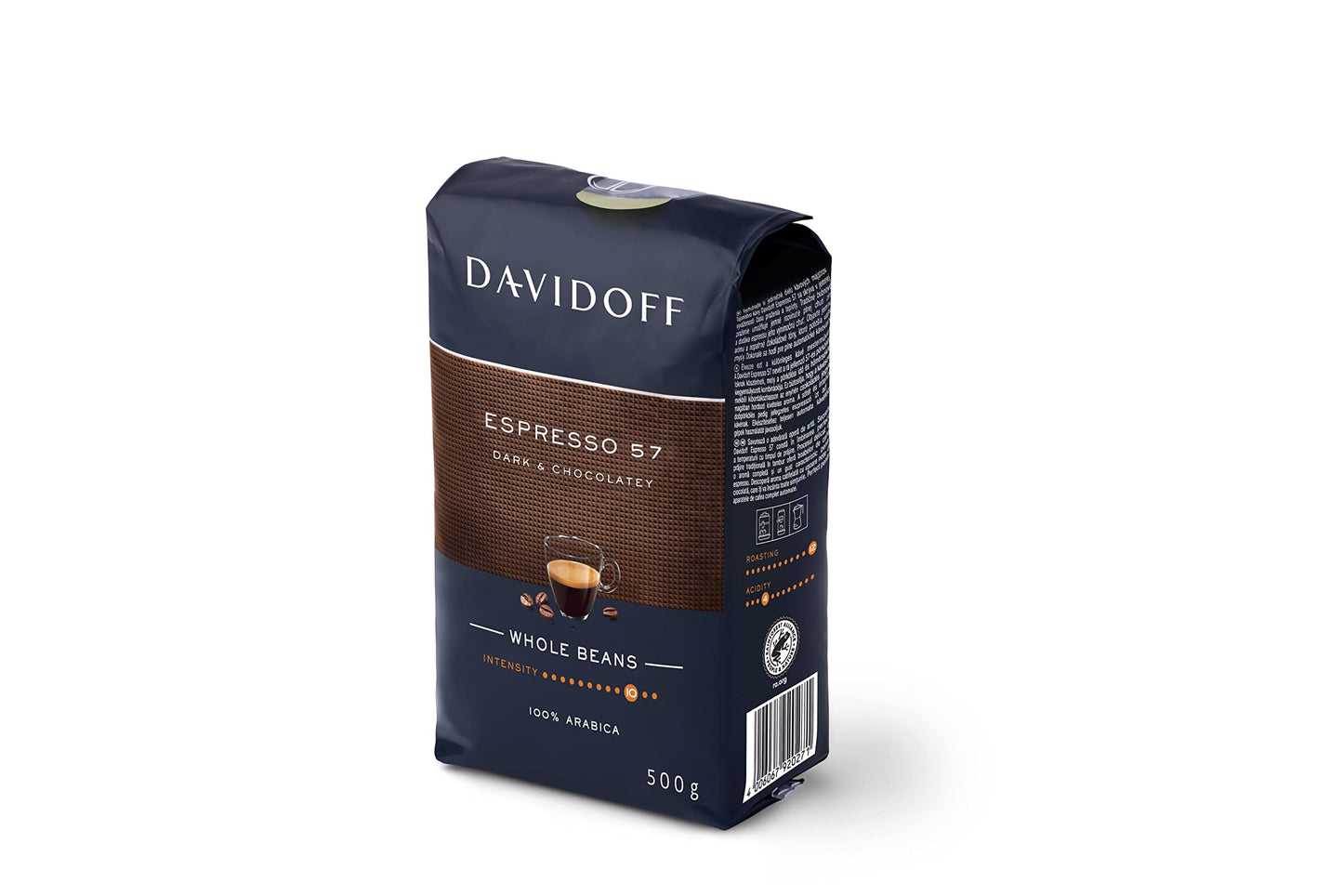 Davidoff Espresso 57 Whole Beans Coffee - 10/12 Intensity - Arabica - 500G