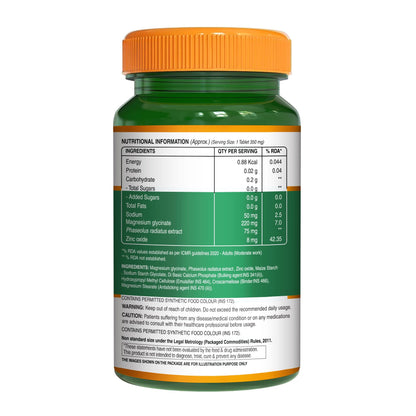 Pure Nutrition Magnesium Glycinate + Zinc - 120 Veg Tablets | Boosts Bone, Muscle & Nerve Health | Enhances Relaxation & Sleep Quality | Relieves Period Cramps| Gentle on Stomach