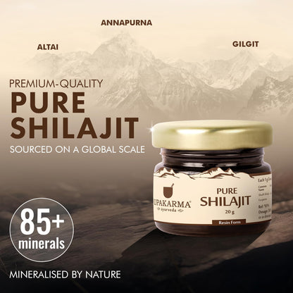 UPAKARMA Ayurveda Shilajit/Shilajeet Resin Form 15g - Pack of 2- image 4