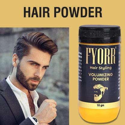 FYORR Styling Hair Volumizing Powder With Matte Finish Long Lasting Effect And Strong Hold/Hair Volume Powder/Hair Styling Powder (10gm)